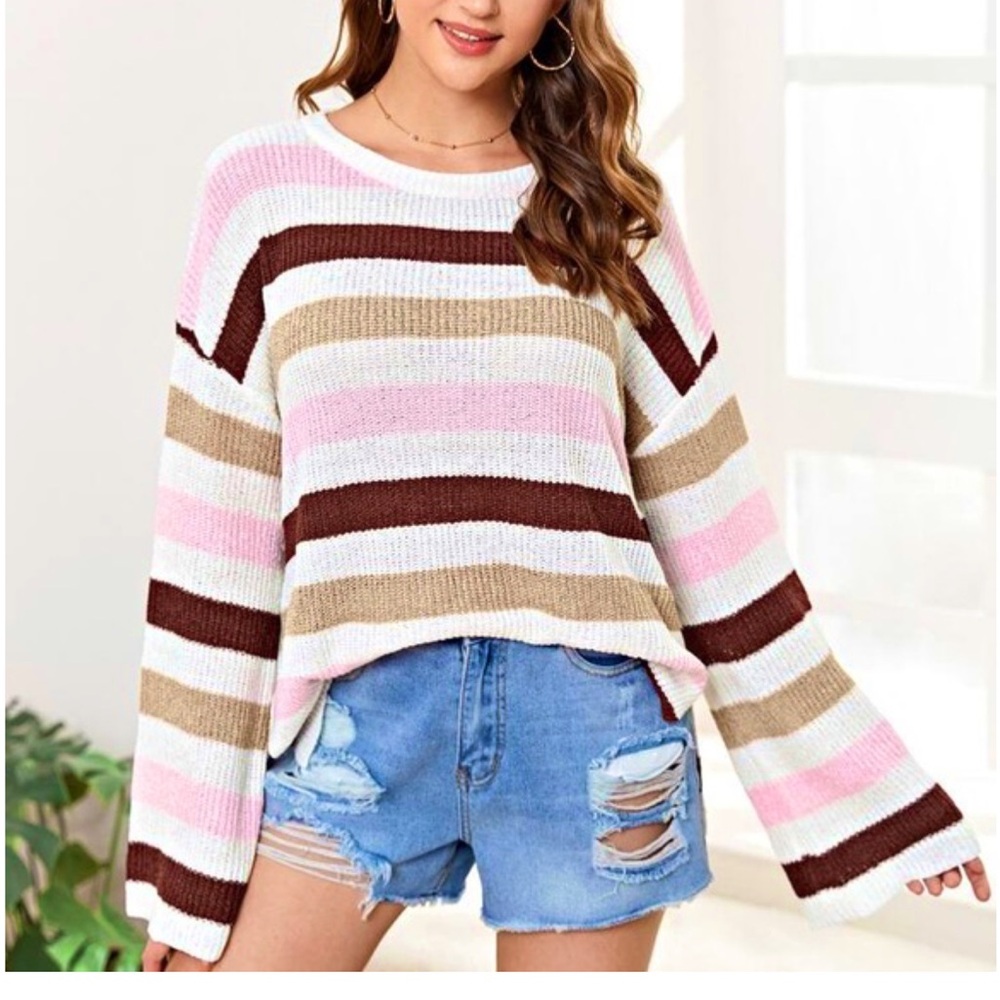Vici Collection Striped Sweater - Size S